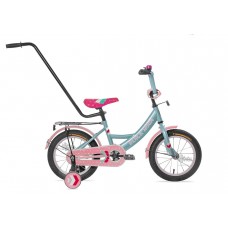 Велосипед 12"" Black Aqua HH-1206-T с ручкой-толкателем, бирюзовый