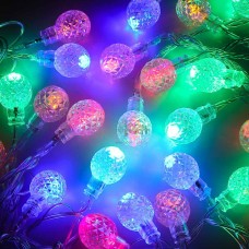 Гирлянда эл. с насадками ШАРИКИ ЦВЕТНЫЕ 5м. 24 LED 220V мульти пр.пр. 351-697