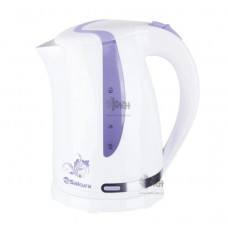 Чайник SAKURA SA-2318V (1,7л.) бел/сирен д