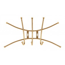 Вешалка настенная Nika 3 крючка Премиум ВНП1 эолотой