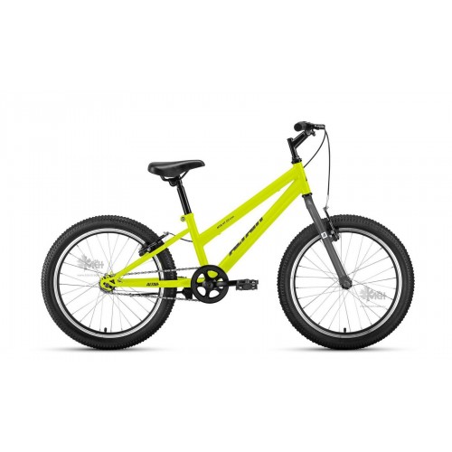 Велосипед 20"" ALTAIR MTB HT low женск.рама, рост 10,5"", 1ск. ярко-зелёный/серый