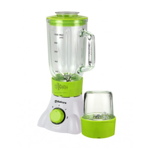 Блендер SAKURA SA-6216MGR 1,0л стац,стекло