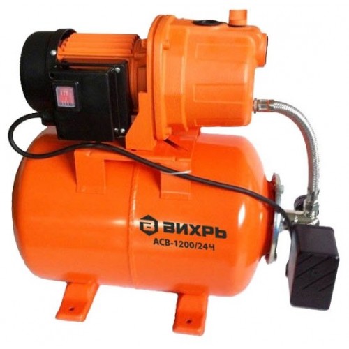 Станция водоснабжения Вихрь АСВ-1200/24Ч 1200Вт., корпус чугун., напор 40м.