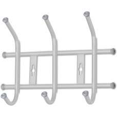 Вешалка настенная Nika 3 крючка ВНТ3/С серебряный