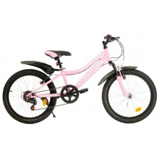 Велосипед 20"" AVENGER С200W рост 11"", 6ск., розовый/серебристый