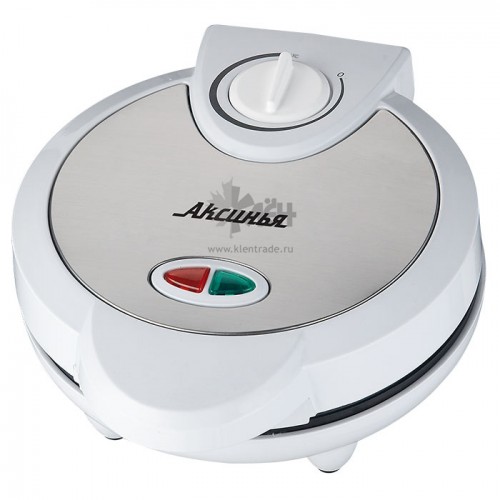 Электровафельница Аксинья КС -5001 белая , 900Вт