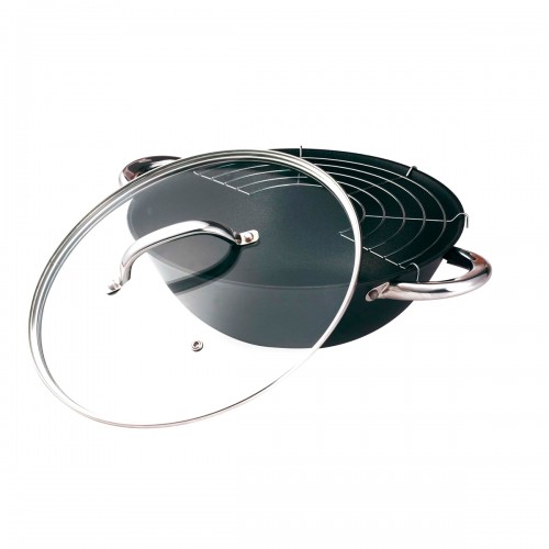 Казан чугунный 3,1л. BEKKER ВК-618 д26 антипр.покр., стекл.крышка, решётка