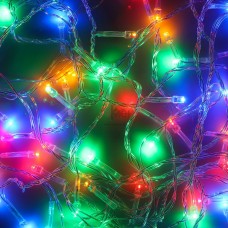 Гирлянда эл. Сноу Бум Вьюн 100LED 9м. мультицвет 8реж. прозр.провод 384-022