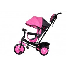 Велосипед 3-х кол. Лучик Vivat2 крыша-капюшон, родит.вело-ручка, розовый