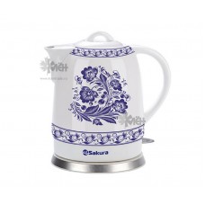Чайник SAKURA SA-2008B-1 (1,5л.) керам. син узор