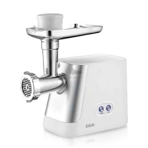 Мясорубка BBK MG2008 белый/металлик