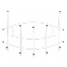 Вешалка настенная Nika 5 крючков Премиум ВНП3 белый