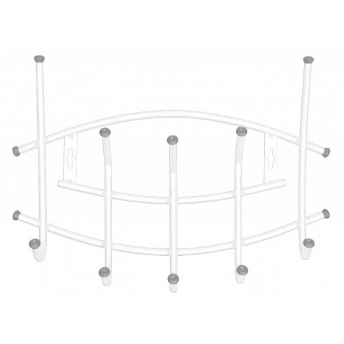 Вешалка настенная Nika 5 крючков Премиум ВНП3 белый