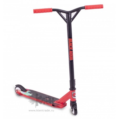 Самокат трюковой STUNT SCOOTER-2 чёрно-красный