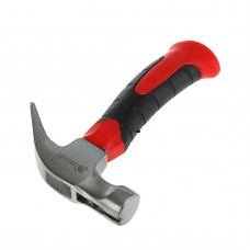 Молоток-гвоздодер с фиберглассовой двухкомпонентной ручкой 250гр 10443