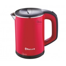 Чайник SAKURA SA-2158ВR(0,6л.) красн/черн.д