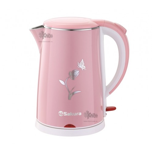 Чайник SAKURA SA-2159WP(1,8л.) роз/бел