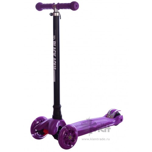 Самокат 3-ёх кол. Black Aqua MG003 светящ.колеса, фиолетовый