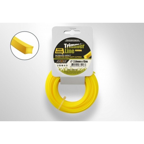 Леска д/триммера Rezer GENERAL 2,0мм*15м КВАДРАТ
