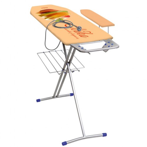 Гладильная доска Nika Ника 3+ Н3+ фанера, 1225х345мм, европодстав., подрукав., эл.удлин.2,2м, полка