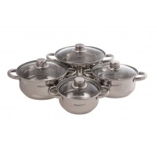 Набор посуды 8пр. ГРЕТТА (1,6л+2,2л+3,2л+4,2л) КТ04-С