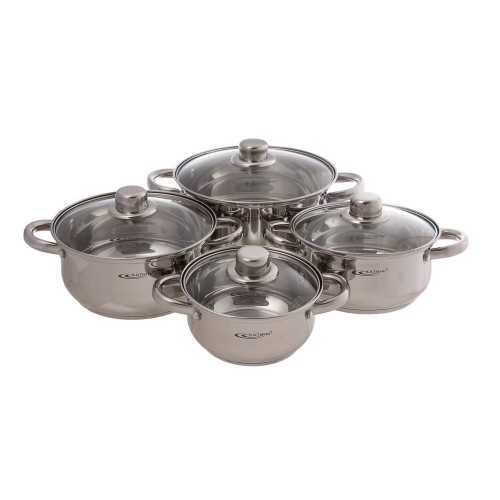 Набор посуды 8пр. ГРЕТТА (1,6л+2,2л+3,2л+4,2л) КТ04-С