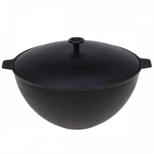 Казан чугунный 7л. Камская к71 алюм.крышка