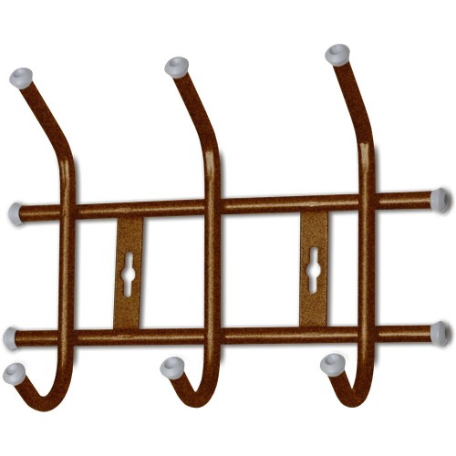 Вешалка настенная Nika 3 крючка ВНТ3/А медный антик