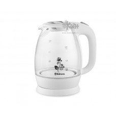 Чайник SAKURA SA-2715W(2л.) стекл.подсв