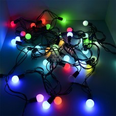 Гирлянда эл. с насадками ШАРИКИ матовые 40LED ламп 5м. мульти черн.шнур BL-550M