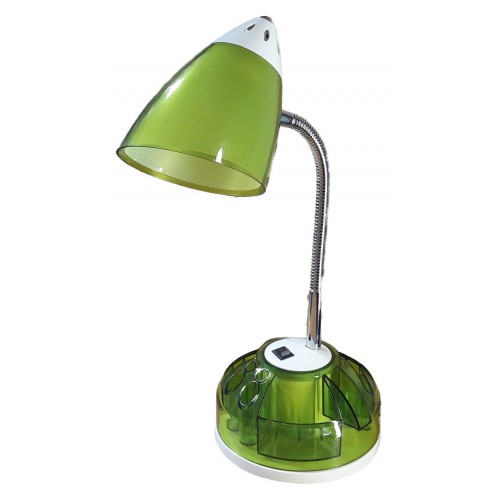 Светильник настольный Уютель UT-715 E27 60W, с пеналом, зелёный