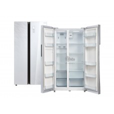 Холодильник Бирюса SBS 587 WG бел/стекло , дисплей Side-by-side