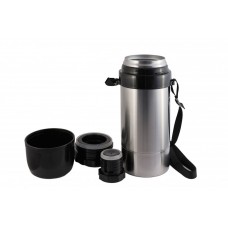 Термос нерж. 1,5л. Дорожный DU-1,5 универс.горло, на ремне 1С672 Amet