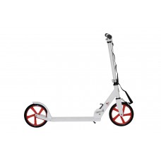 Самокат 2-ух кол. Black Aqua AS012 складной, кол. 200мм., белый/колёса красные