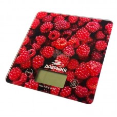 Весы кухонные Добрыня DO- 3015А малина 5кг