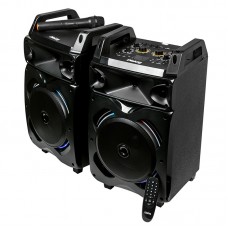 Переносная напольная стерео акуст ДИАЛОГ Oscar AO-230 2.0 90W RMS Караоке с беспр.микр.BT+FM+USB+SD