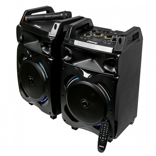 Переносная напольная стерео акуст ДИАЛОГ Oscar AO-230 2.0 90W RMS Караоке с беспр.микр.BT+FM+USB+SD