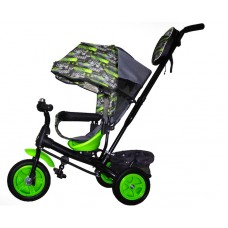 Велосипед 3-х кол. Лучик Vivat1 крыша-капюшон, родит.вело-ручка, стрелки салатовый