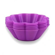 Формы для выпечки силикон KT-S-603-6 Кексы 6шт. набор 8*2,5см.