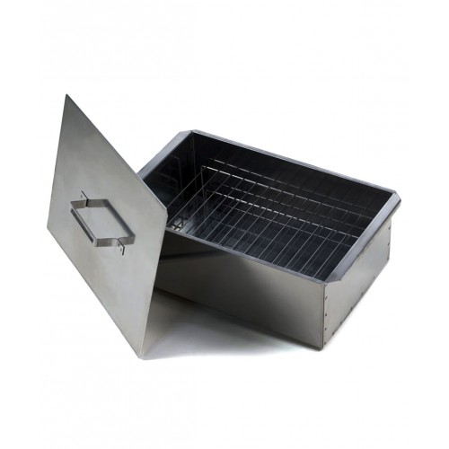 Коптильня двухъярусная 420*270*175*0,8мм с поддоном КП21