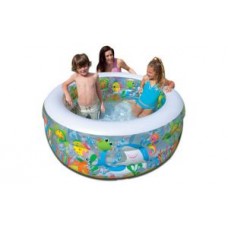 Бассейн INTEX 58480 152*56 ""Аквариум"" надувн.пол