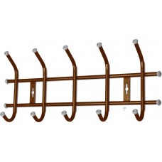 Вешалка настенная Nika 5 крючков ВНТ5/А медный антик