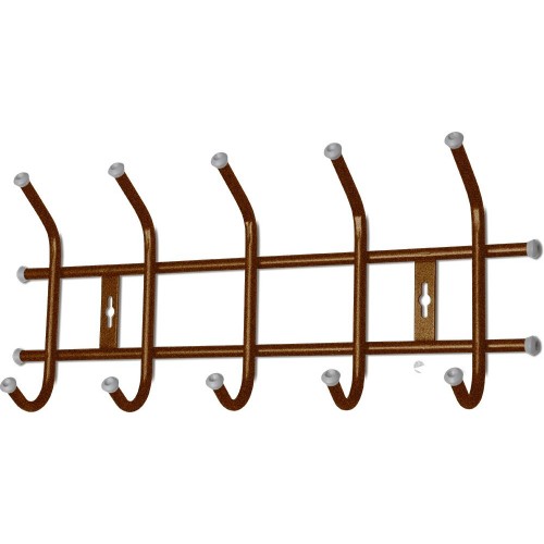 Вешалка настенная Nika 5 крючков ВНТ5/А медный антик