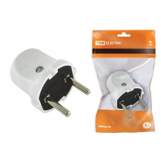 Вилка 6А б/з белая TDM SQ1806-0001