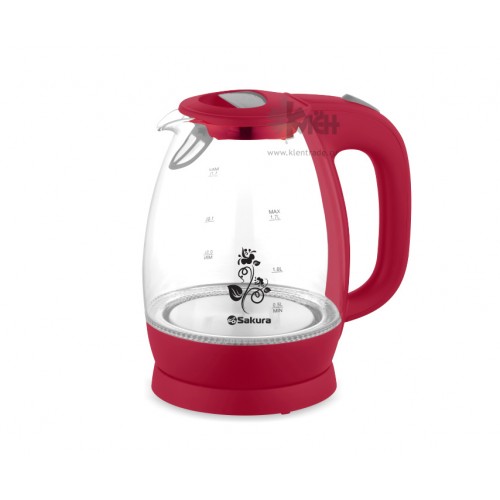 Чайник SAKURA SA-2715R(2л.) стекл.подсв