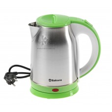Чайник SAKURA SA-2147G (1,8л.) нерж/зел д