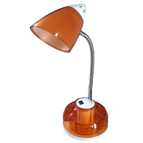 Светильник настольный Уютель UT-715 E27 60W, с пеналом, оранжевый