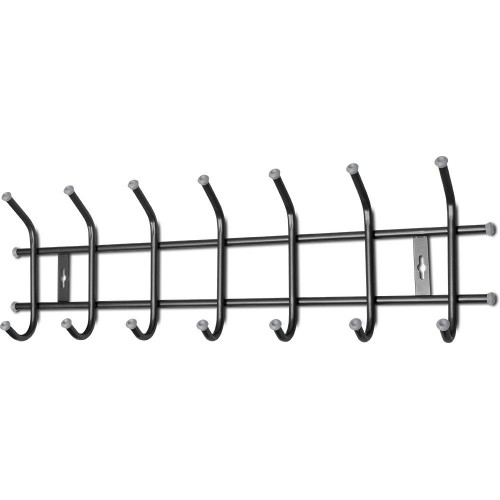 Вешалка настенная Nika 7 крючков ВНТ7/Ч чёрный