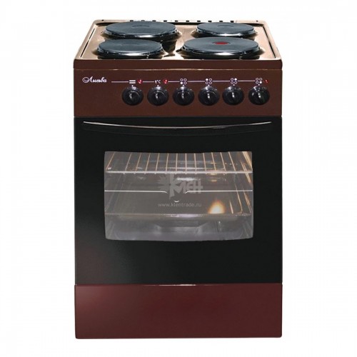 Плита электро Лысьва ЭП 4/1э03 М2С корич.б/кр