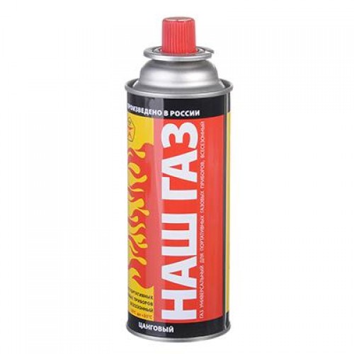 Газ для портативных плит и газовых горелок баллон 220гр. ЧИНГИСХАН 116-014